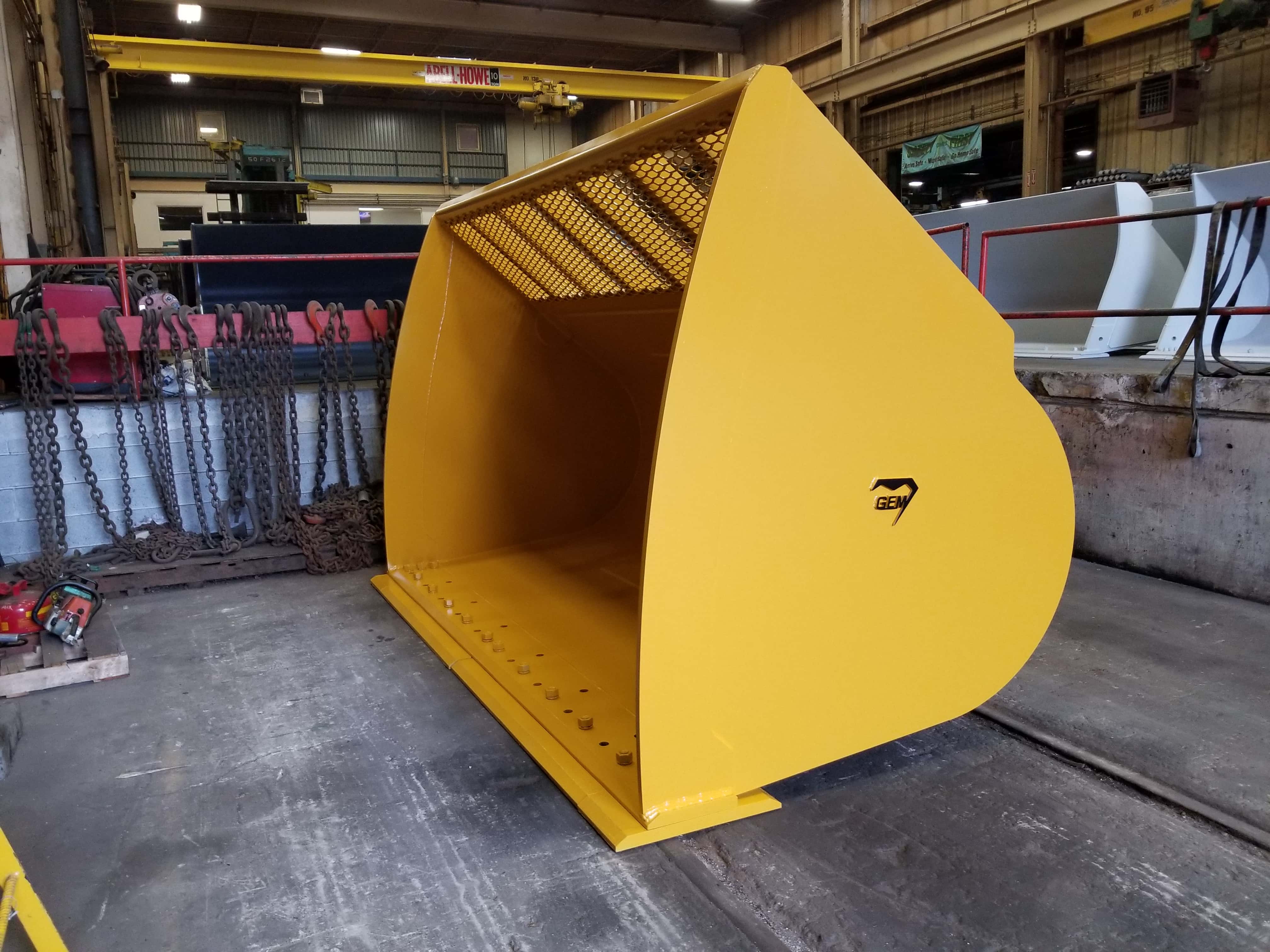 Wheel Loader Material Handling Wood Chip Buckets GEM Attachments